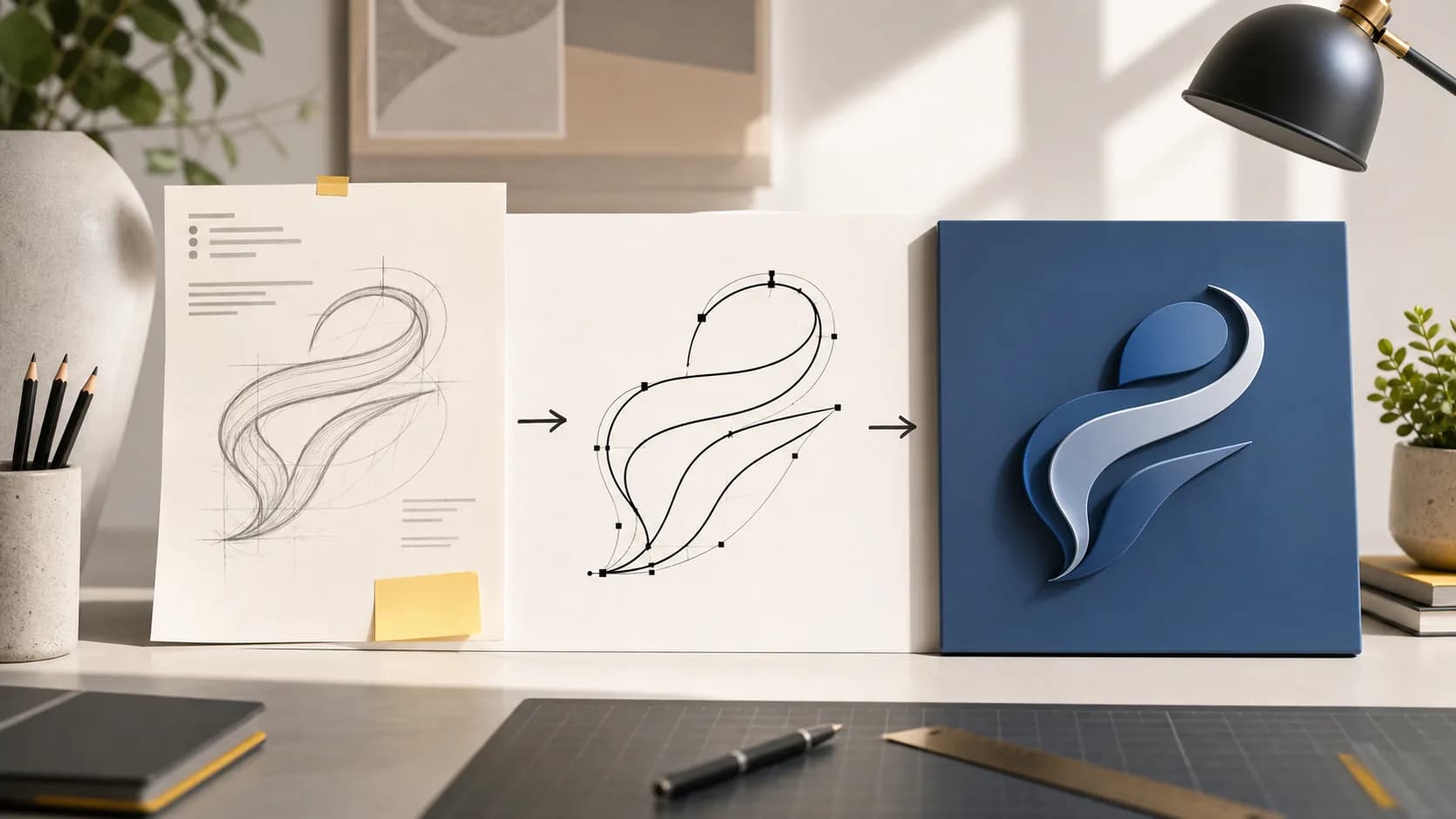 从设计需求到矢量路径与完成的 SVG Logo 成品